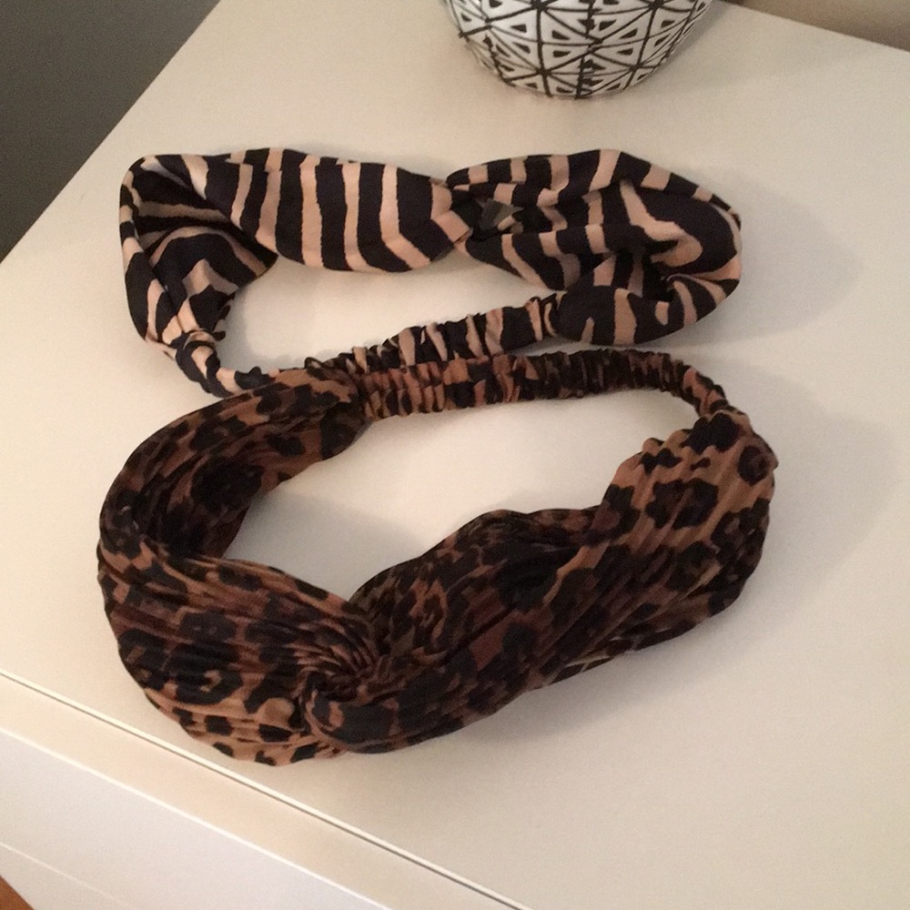 Leopard print headbands
